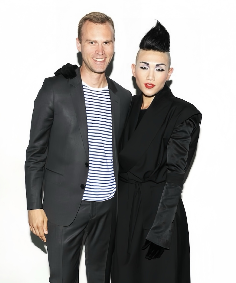 Hahn-Bin post-performance at MoMA with his manager Brian Phillips